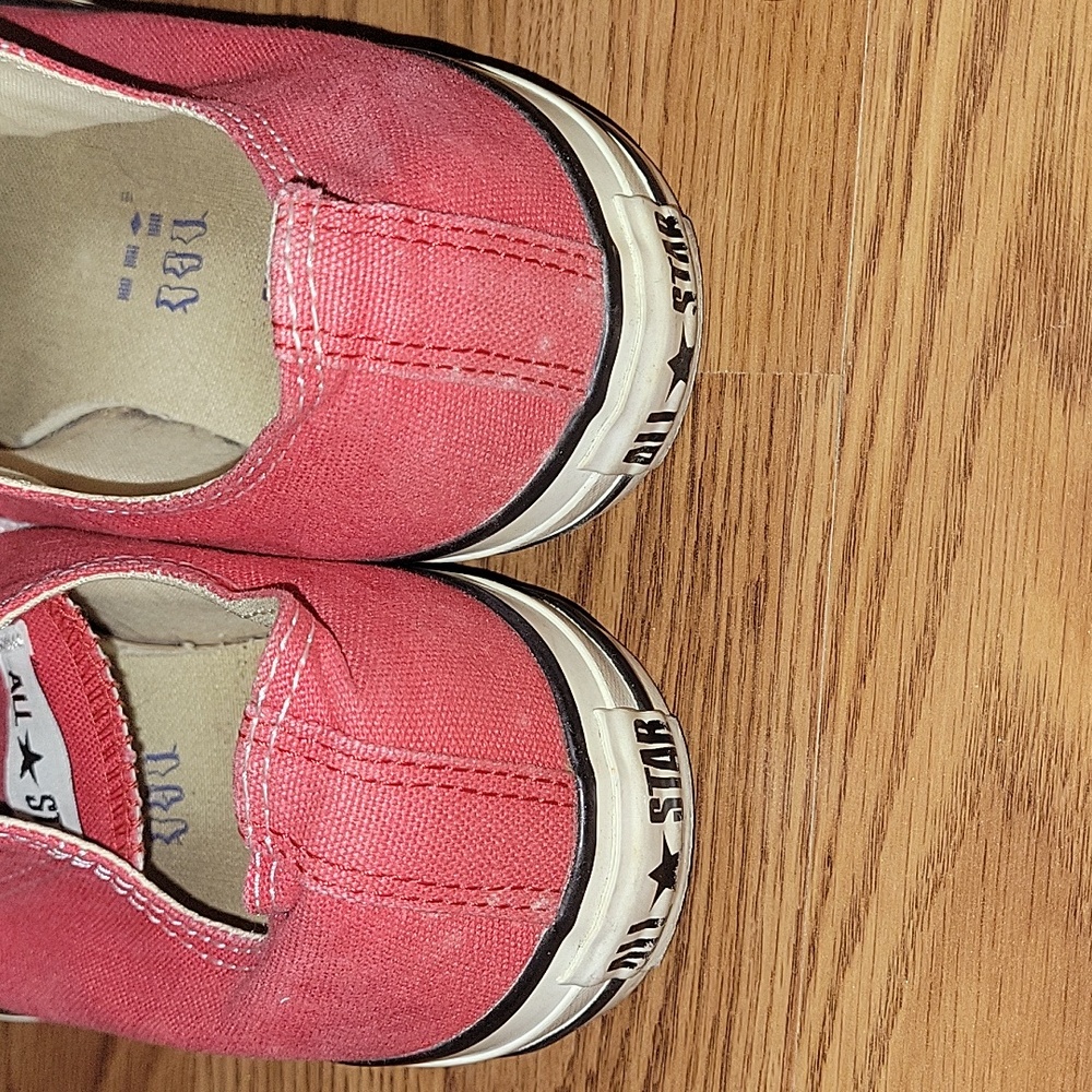 Red Converse Sneakers - Picture 3 of 8